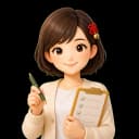 チェックリストを持ってやさしく案内するキャラクター『ふくみ』