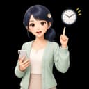 締切時刻の確認を促すキャラクター『はやめ』