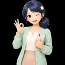 ウインクしながら安心感を伝えるキャラクター『はやめ』